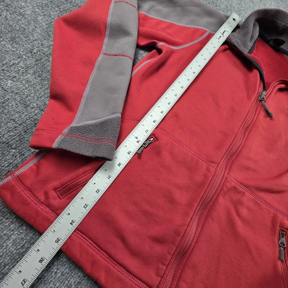 Marmot Mens M Red Full Zip‎ Fleece Jacket Lightweight Outdoor Layering Polartec